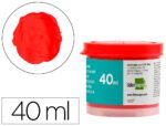 Guache Escolar Liderpapel, com 40 ml. Cor vermelho.
