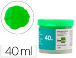 Guache Escolar Liderpapel, com 40 ml. Cor verde claro.