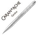 Lapiseira Caran D'Ache Guilloche Rnx-316 Pvd Steel Version gravado.