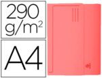 Classificador em Cartolina Exacompta, com bolsa e aba. Formato A4, gramagem 290 grs. Cor vermelho.