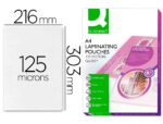 Bolsa De Plastificar Q-Connect 303 X 216 Mm 125 Microns Din A4 A Caixa De 100 Unidades