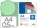 Capa de Encadernação Liderpapel polipropilenoraiado. Formato A4 de 0.5 mm. pack de 100 unidades.