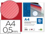 Capa de Encadernação Liderpapel polipropilenoraiado. Formato A4 0.5 mm., pack de 100 unidades.