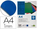 Capa de Encadernação Liderpapel cartão. Formato A4 1 mm. Cor azul, pack de 50 unidades.