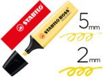 Marcador Fluorescente Stabilo Boss 70, pastel, cor amarelo cremoso.