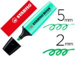 Marcador Fluorescente Stabilo Boss 70, pastel, cor menta.