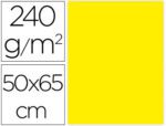 Cartolina Liderpapel, formato 50X65 cm., gramagem 240 grs. Pack de 25 unidades. Cor amarelo limão