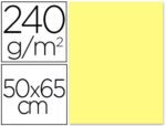 Cartolina Liderpapel, formato 50X65 cm., gramagem 240 grs. Pack de 25 unidades. Cor amarelo Médio