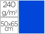 Cartolina Liderpapel, formato 50X65 cm., gramagem 240 grs. Pack de 25 unidades. Cor azul Zafira