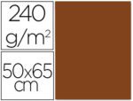 Cartolina Liderpapel, formato 50X65 cm., gramagem 240 grs. Pack de 25 unidades. Cor castanho