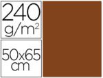 Cartolina Liderpapel, formato 50X65 cm., gramagem 240 grs. Pack de 25 unidades. Cor castanho
