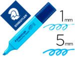 Marcador Fluorescente Staedtler Textsurfer Classic 364, cor azul.
