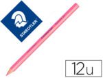 Lápis fluorescente Staedtler Triangular Top Star, cor rosa. Caixa com 12 unidades.