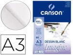 Bloco de Desenho Multitécnicas Canson Imagine. Formato A3. Colado liso.