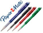 Esferográfica Paper Mate erasable gel cores sortidas com borracha.
