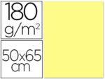 Cartolina Liderpapel, formato 50X65 cm., gramagem 180 grs. Pack de 25 unidades. Cor amarelo médio.
