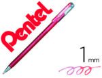 Roller Pentel K110 Dual Metallic, cor rosa e rosa.