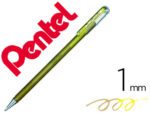 Roller Pentel K110 Dual Metallic, cor ouro.