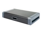 Suporte Q-Connect deluxe para monitor com gaveta.