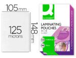 Bolsa De Plastificar Q-Connect 105 X 148 Mm Din A6 125 Microns Caixa De 100 Unidades