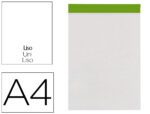 Bloco de Apontamentos Liderpapel liso. Formato A4. Gramagem 60 G/M2. Perfurado, sem capa.