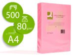 Papel De Cor Q-Connect Din A4 80 Gr Rosa Neon Embalagem De 500 Folhas