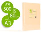 Papel De Cor Q-Connect Din A3 80 Gr Creme Embalagem De 500 Folhas