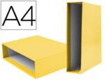 Caixa para Pasta de Arquivo de alavanca Liderpapel Documenta. Formato A4, lombada 75 mm., cor amarelo.