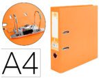 Pasta De Arquivo De Alavanca Liderpapel Documenta Pvc Din A4 Lombada 75 Mm Laranja