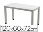 Mesa de Escritório Rocada Executive 200Ad02, cores alumínio /cinza, medidas 120X60 cm.