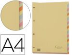 Separador Cartonex De Cartolina Din A4 Com 24 Separadores De Cores