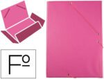 Pasta De Elasticos Liderpapel Plastico Folio Aba Cor Fucsia