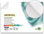 Bloco de Desenho Liderpapel Artistico colado. Formato A4. Contém 30 folhas.