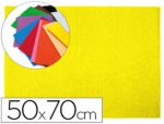 Goma Eva Liderpapel textura toalha. Placa 50X70 cm. de 60 gr. espessura 2mm. Cor amarelo.