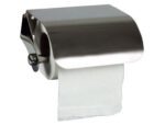 Dispensador Higiénico Q-Connect de papel em aço inoxidável. Medidas: 122X98X45 mm.