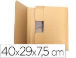 Caixa para Embalar Livro Q-Connect, formato: 400X290X75 mm., espessura cartão 3 mm.