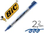 Marcador Bic Velleda Liquid Pocket ponta redonda 2,2 mm., cor azul.