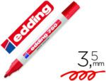 Marcador Edding 750 ponta de fibra redonda 3,5 mm., cor vermelho.