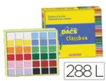 Lápis de Cera Dacs Classbox. Caixa com 288 unidades, com 12 cores sortidas.