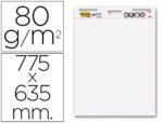 Bloco Congresso Post-It liso 775 X 635mm. Com 30 folhas. Gramagem 80 grs. Pack promocional 2+1.