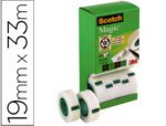 Fita Adesiva Scotch Magic, medida 19mm. X 33 Mt. Pack de 14 rolos com dispensador de cartão.