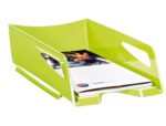 Tabuleiro De Secretaria Cep Maxi De Grande Capacidade 386X270X115 Mm Plastico Verde