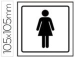 Pictograma Syssa Sinal De Casa De Banho Senhoras Em Pvc 105X105 Mm