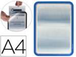 Moldura Porta-Anuncio Adesiva Com Fecho Magnetico Tarifold Din A4 Em Pvc Cor Azul Pack De 2 Unidades