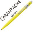 Esferográfica Caran D'Ache 849 Fluo amarelo ponta média.