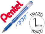 Roller Gel Pentel Hybrid K230M, ponta de 1,0 mm., cor azul metálico.