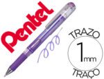 Roller Gel Pentel Hybrid K230M, ponta de 1,0 mm., cor violeta metálico.