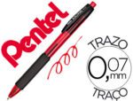 Esferográfica Pentel Bk457 Kachiri, ponta 0,7 mm., cor vermelho.