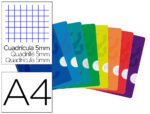 Caderno Agrafado Oxford Openflex. Formato A4, com 48 folhas quadrículado 5mm. Cores sortidas.