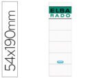 Etiqueta Adesiva Elba Lomera. Cor branco, medida 54 X 190 mm. Pack de 10 unidades.